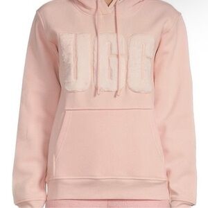 UGG RTW Hooded Fleece Pull-Over Pink Size S